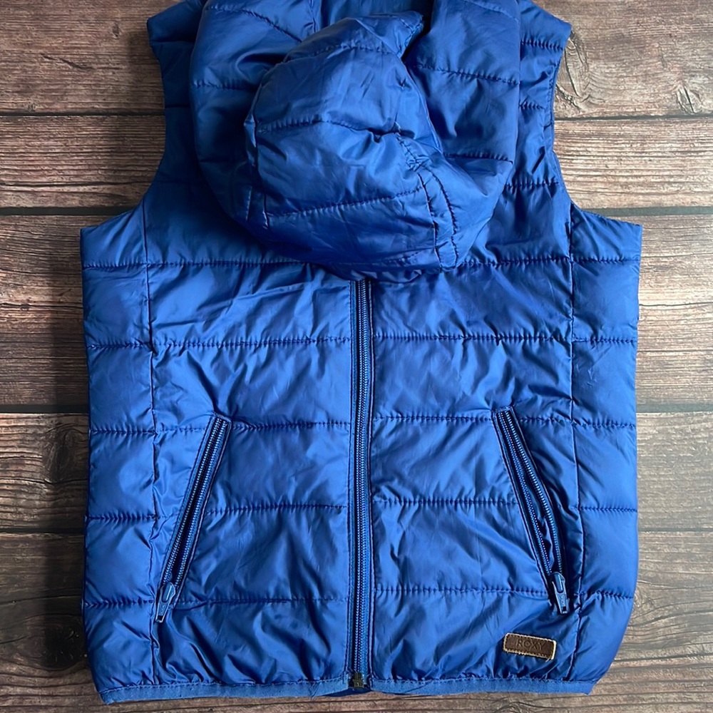 ROXY | Bubbling Waves navy blue puffer vest - Picture 1 of 6